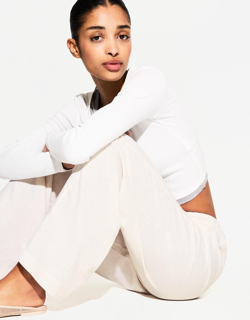 BP zorgbroek met elastische tailleband voor dames shape fit skinny