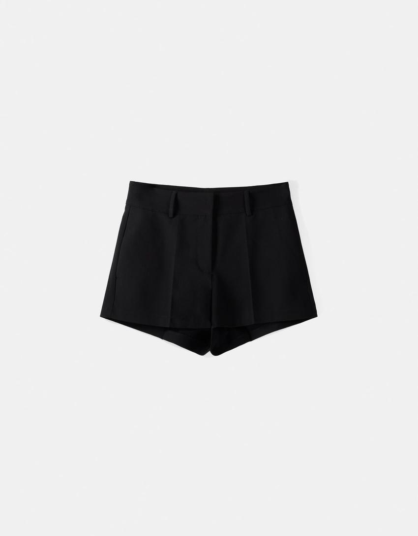 Short tailleur-Noir-4