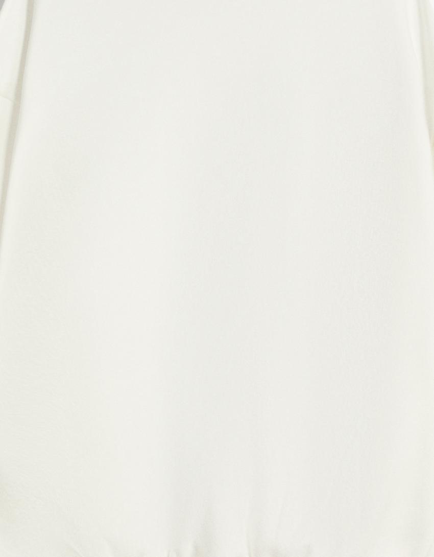 Sudadera oversize bolsillos-Blanco roto