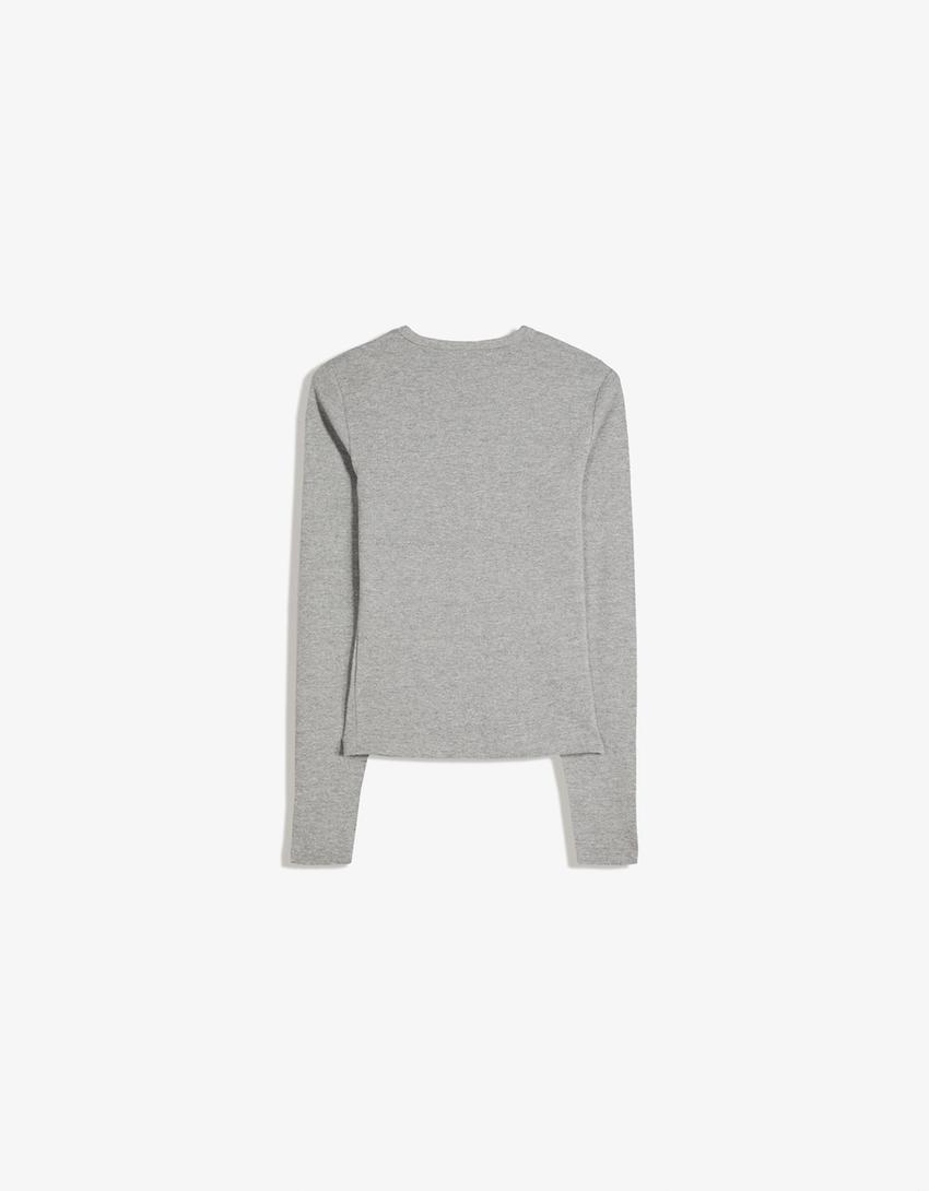 Camiseta manga larga-Gris oscuro-4