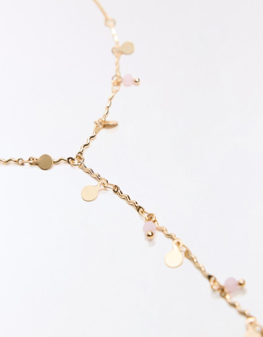 Pulsera de mano cadena-Oro