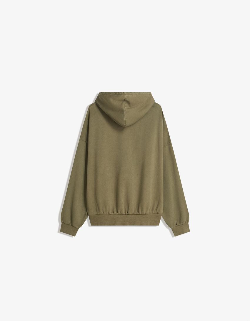 Oversized hoodie-Kaki-4