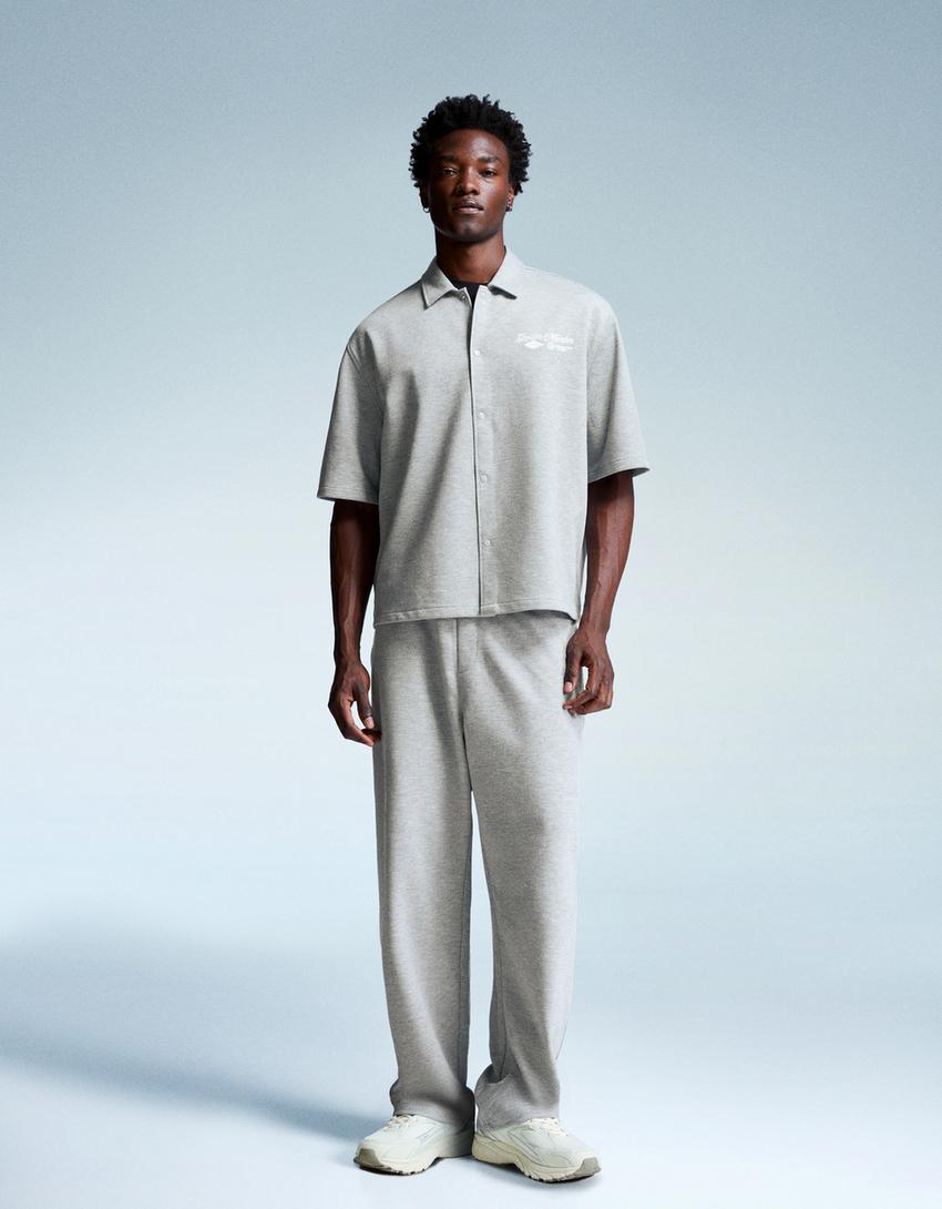 Super baggy jogger trousers-Grey-0