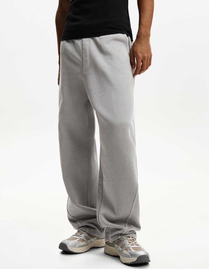 Pantaloni skater-Grigio-2
