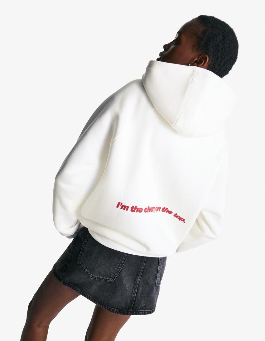 Sudadera capucha print-Crudo-2