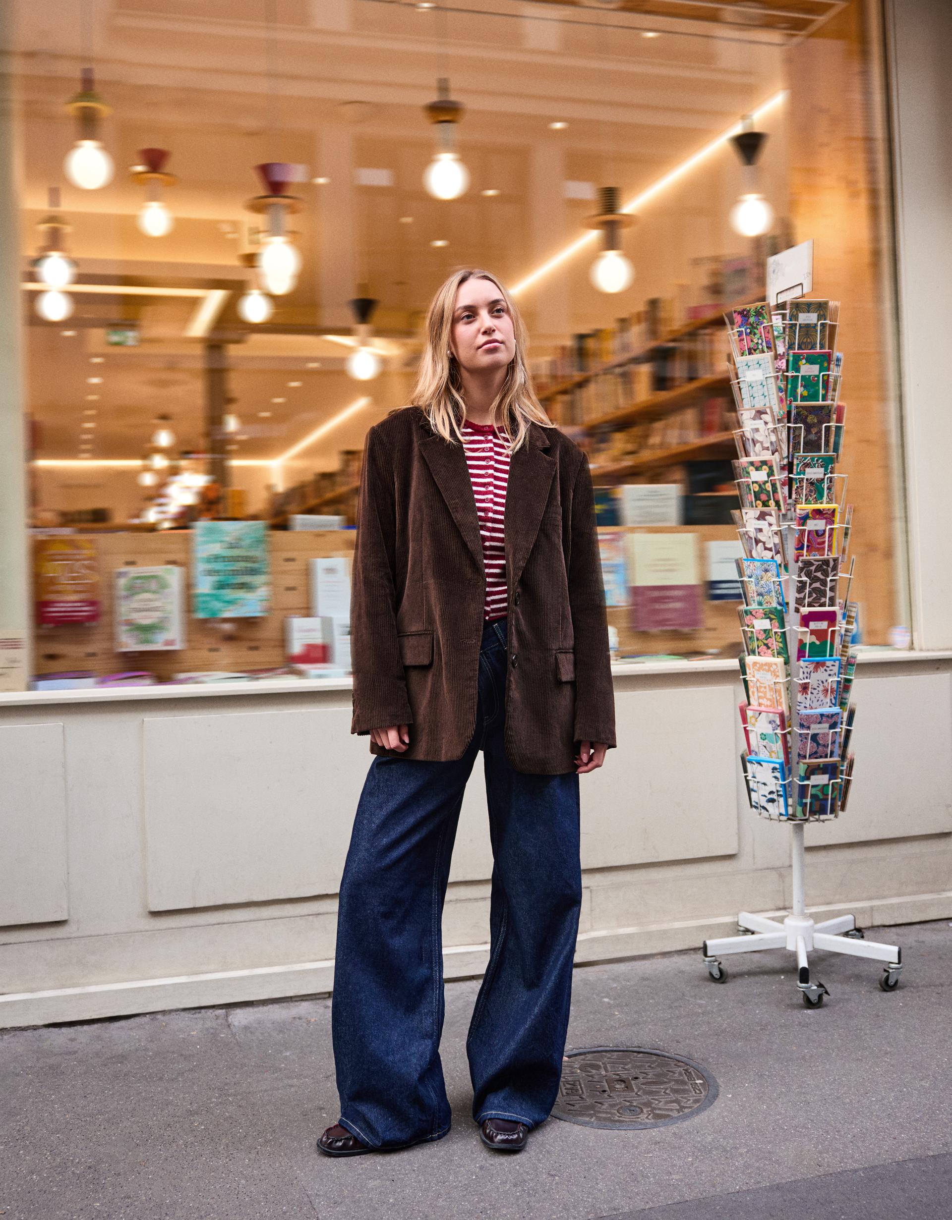 Blazer pana Cazadoras y trench Mujer Bershka