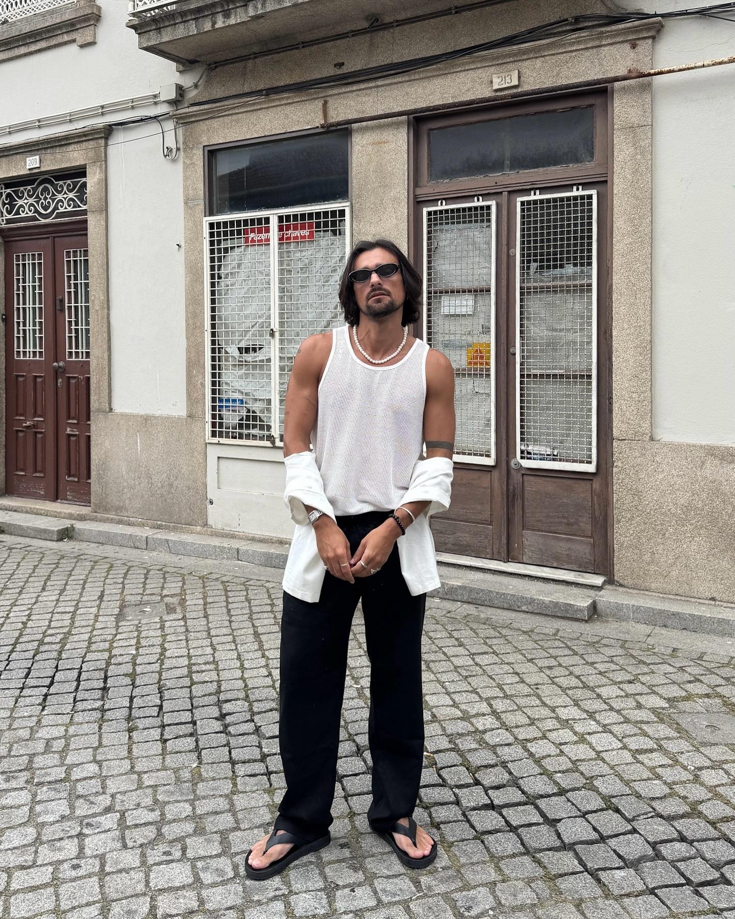 スペイン発☆Bershka♪フリンジ付きフラットゲイターサンダル スペイン Bershka(ベルシュカ) 靴・ブーツ・サンダル(メンズ
