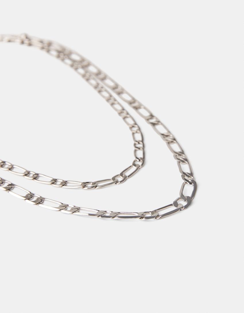 2-Pack of necklaces-Silver-2
