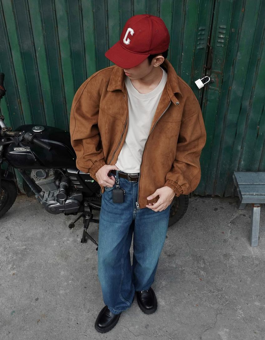 Jeans super baggy fit-Vert
