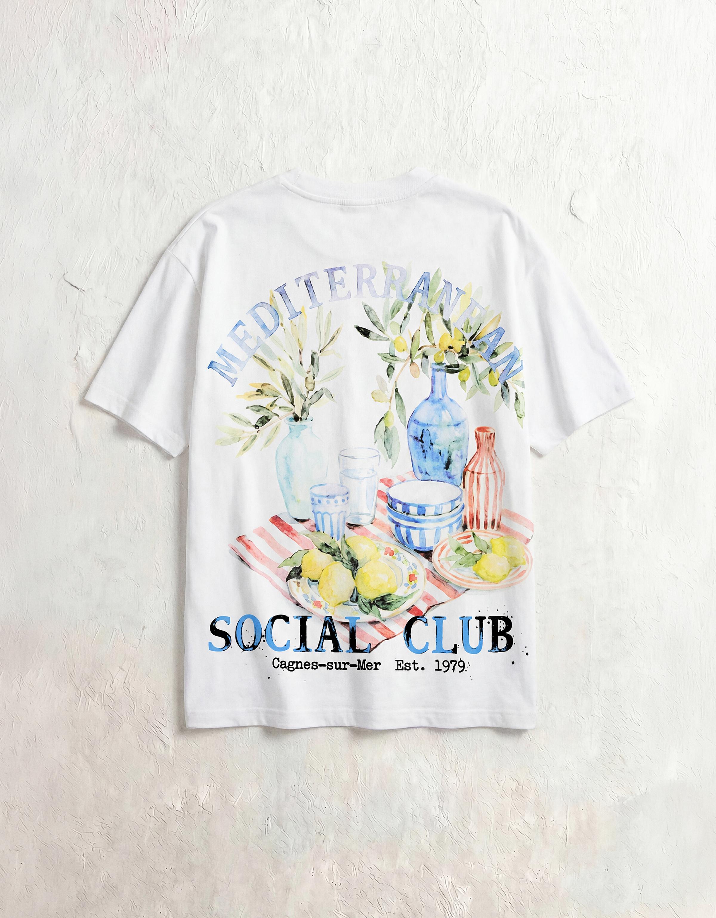 Relaxed print T-shirt — Off white