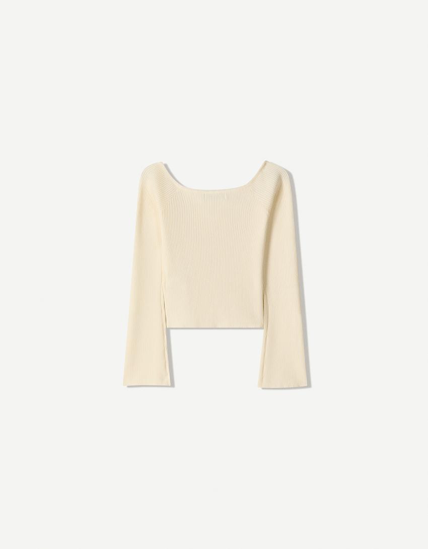 Pull noué-Écru