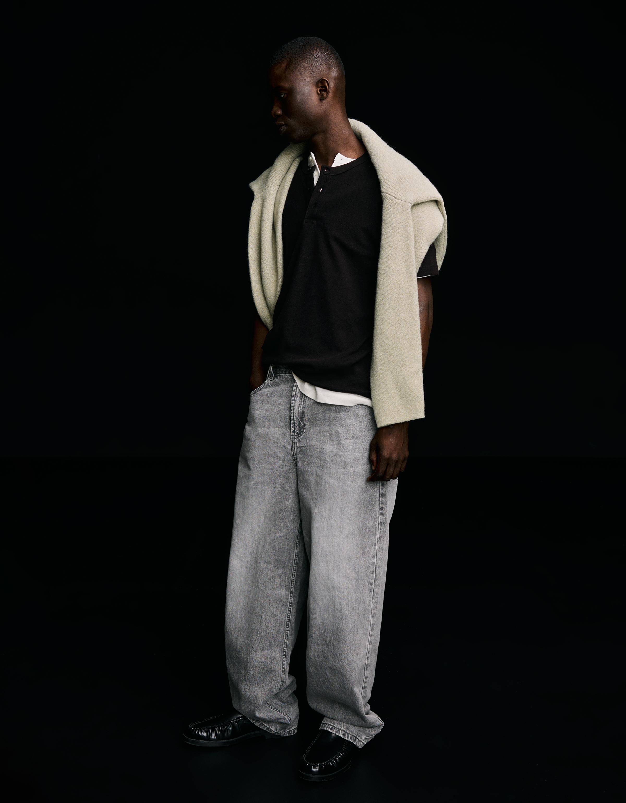 Kısa kollu gofre ekmekçi tişört - Görsel 66