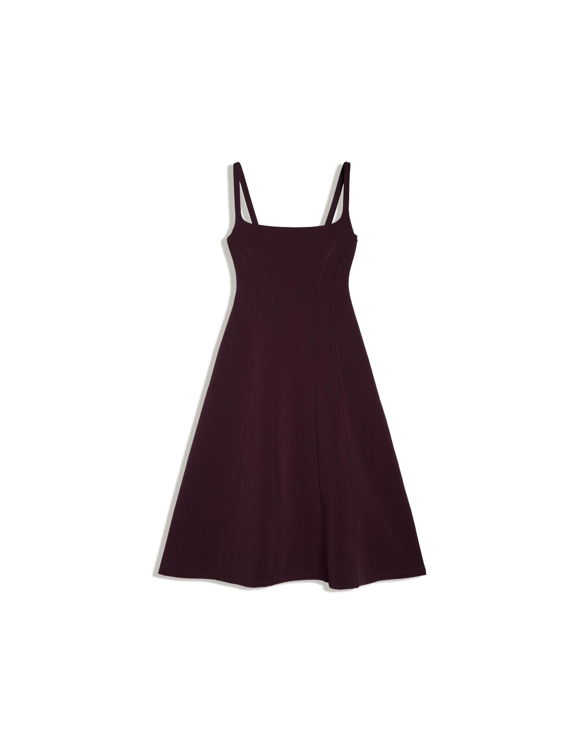 Midi corset dress with straps — Violet