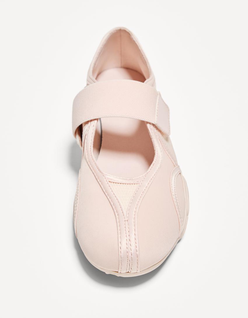 Ballerines de sport-Rose
