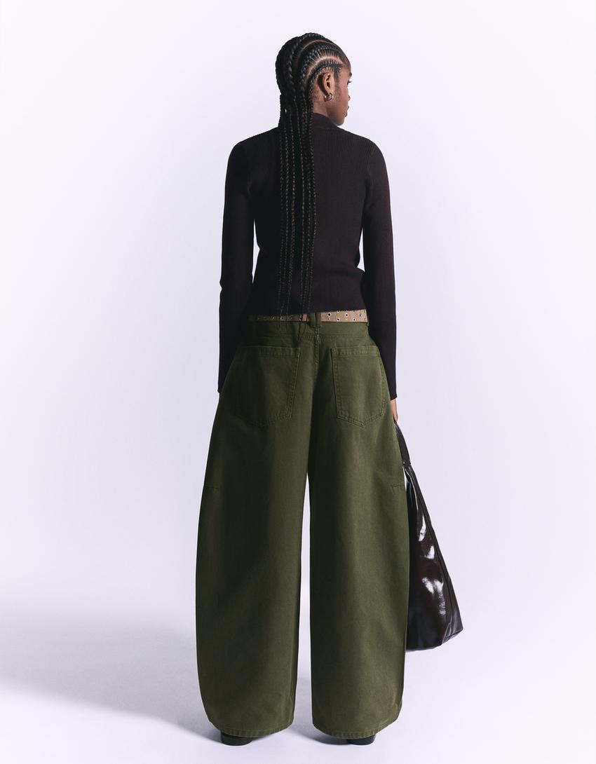 Barrel Hose-Khaki-2