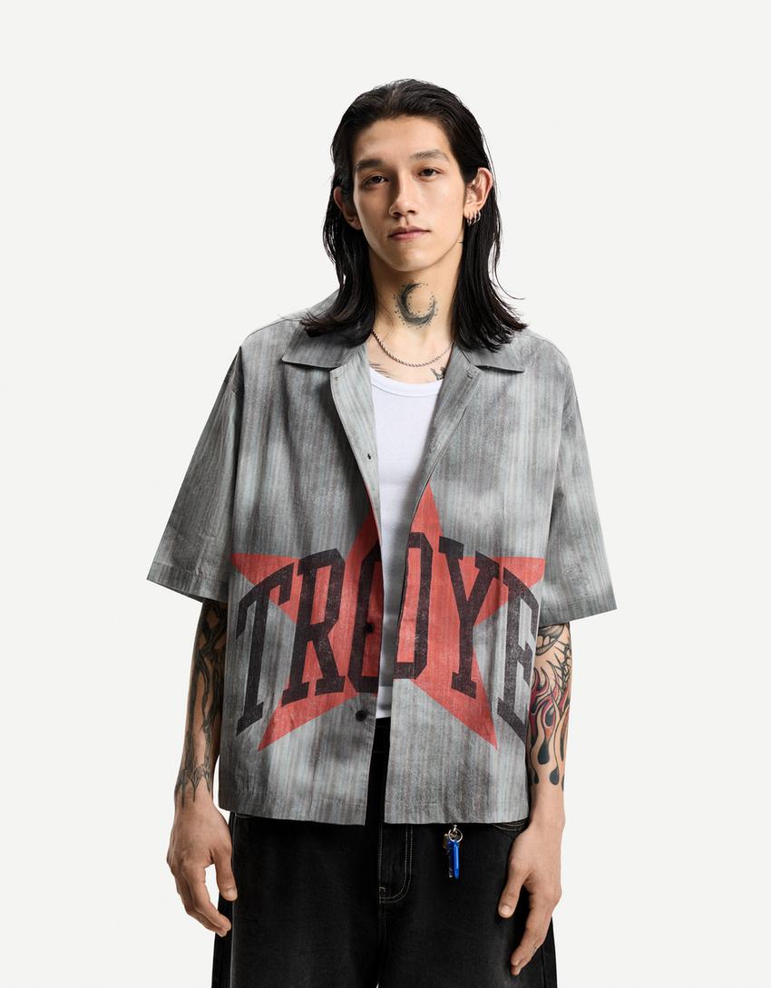 Troye Sivan short sleeve boxy fit shirt