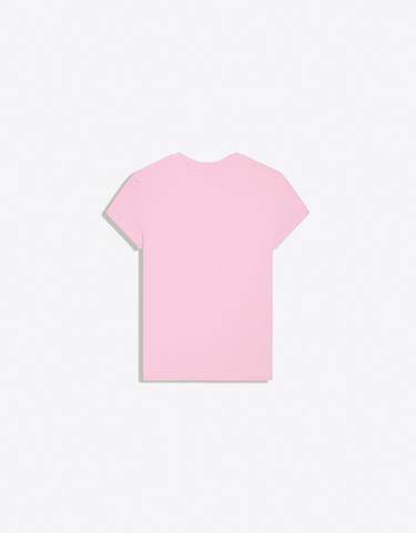 Round neck short sleeve T-shirt — Pink 6