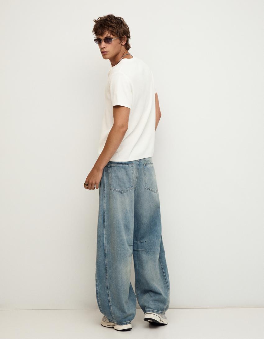 Barrel jeans-Light blue