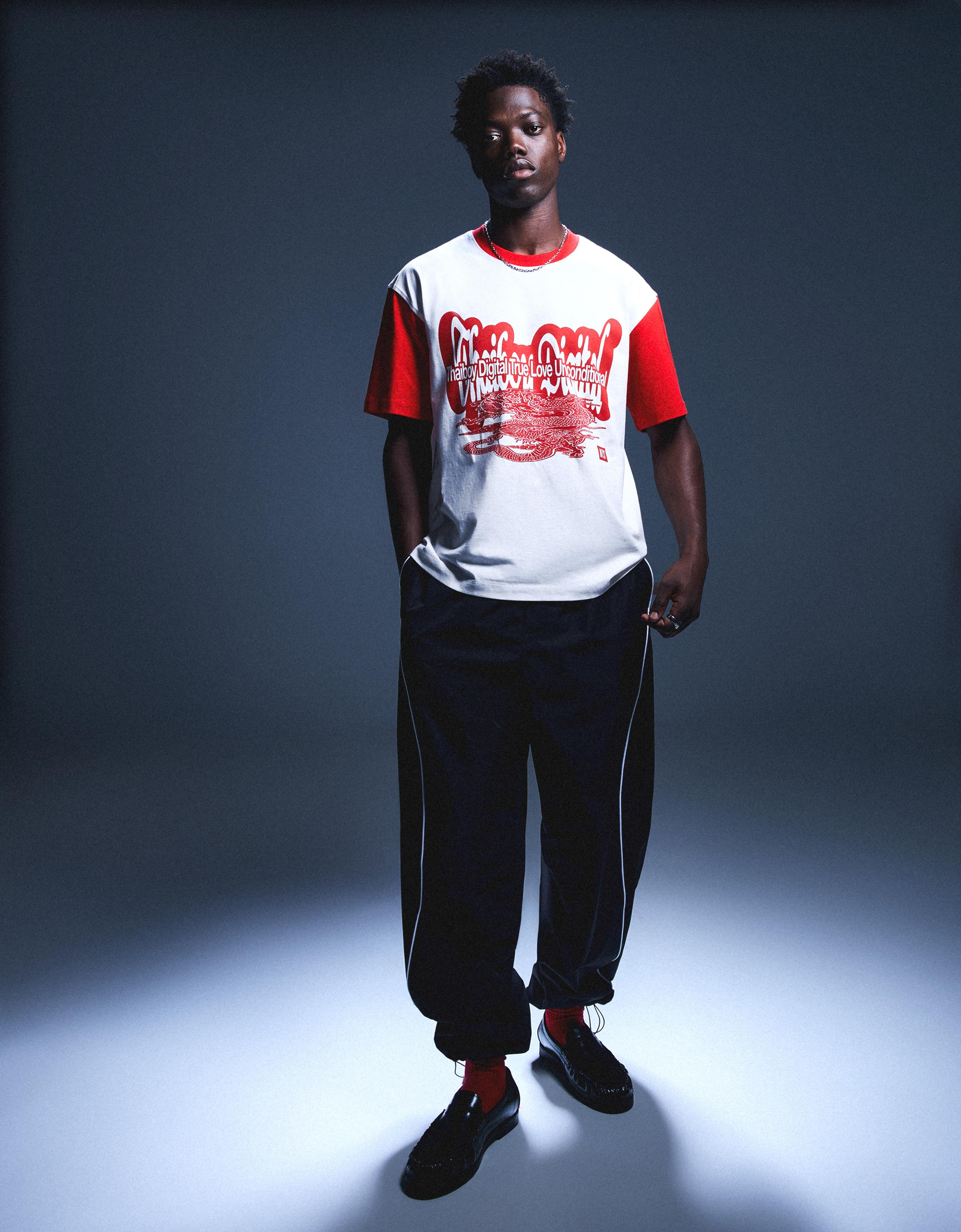 NTS X THAIBOY DIGITAL print short sleeve T-shirt — White
