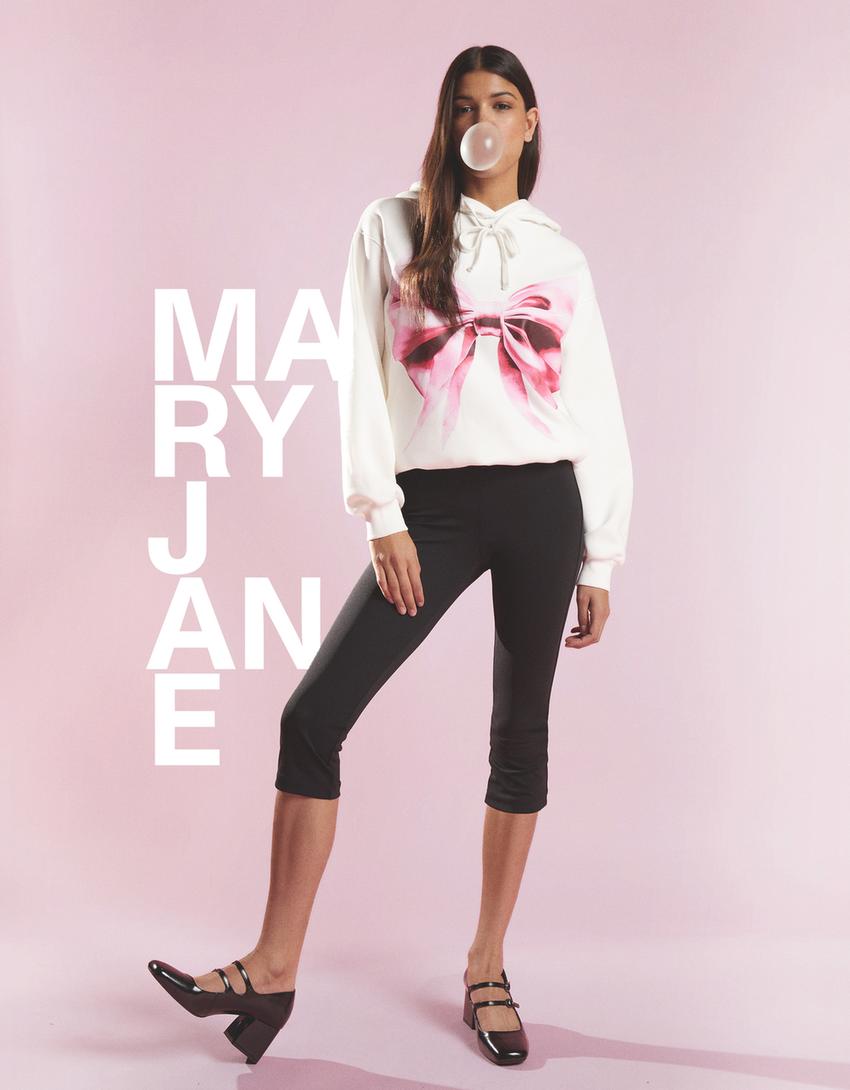 Mary Jane block heel shoes-BLACK-1