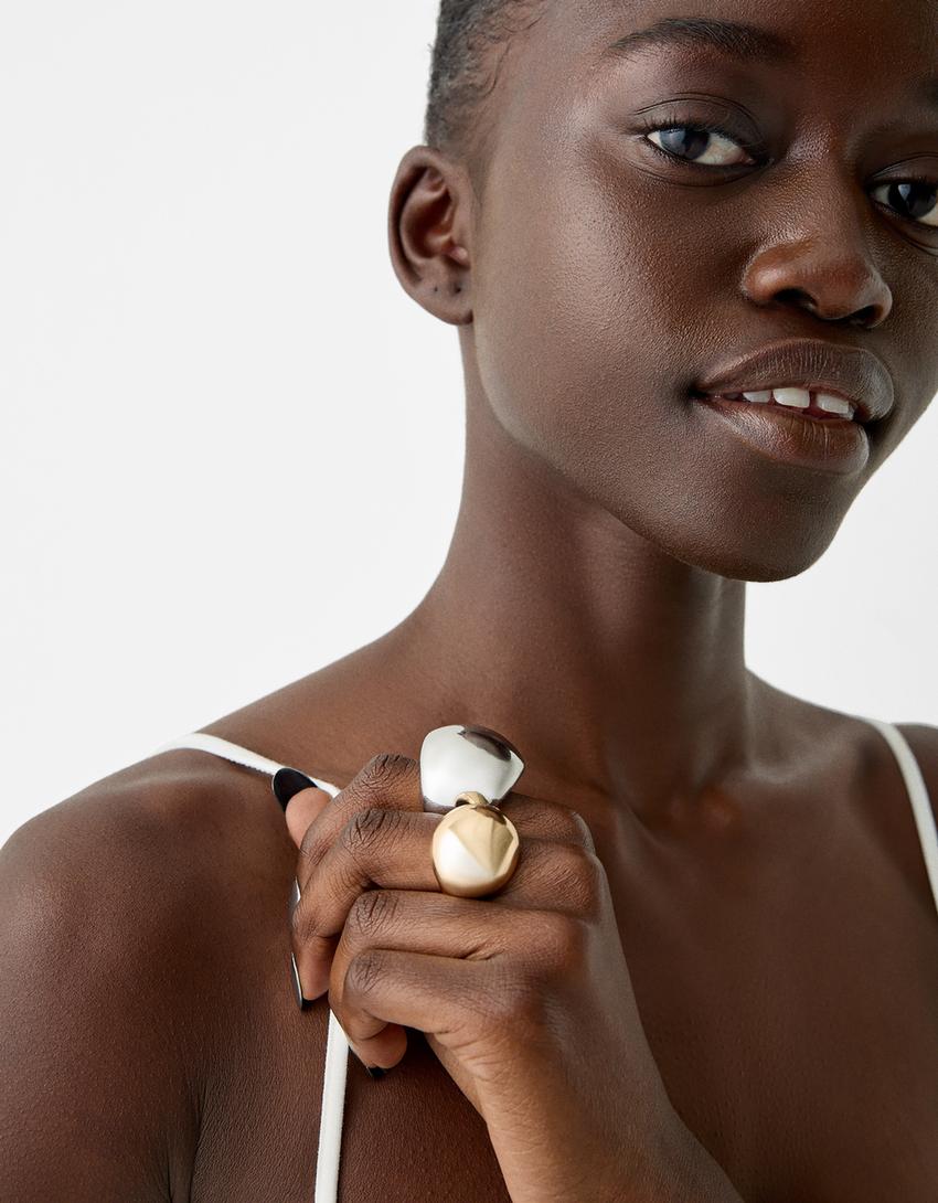 Lot 2 bagues perle Signature Edition-Argent-1