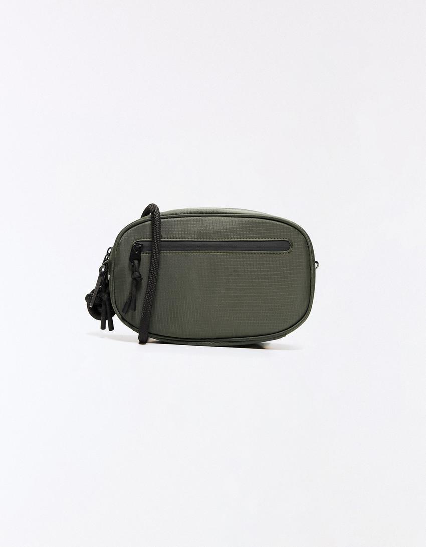 Technical crossbody bag-Khaki