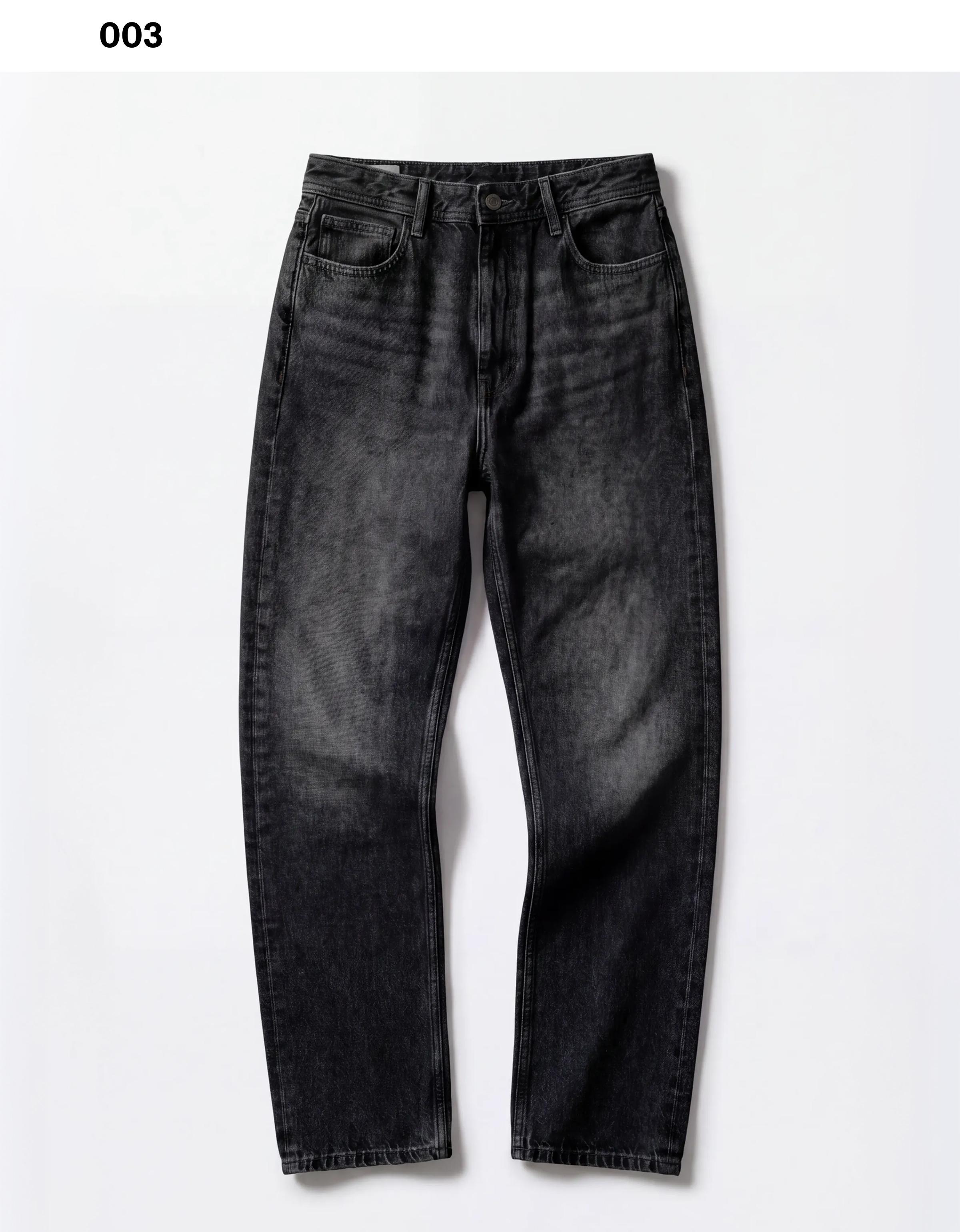 Straight-leg jeans — Black