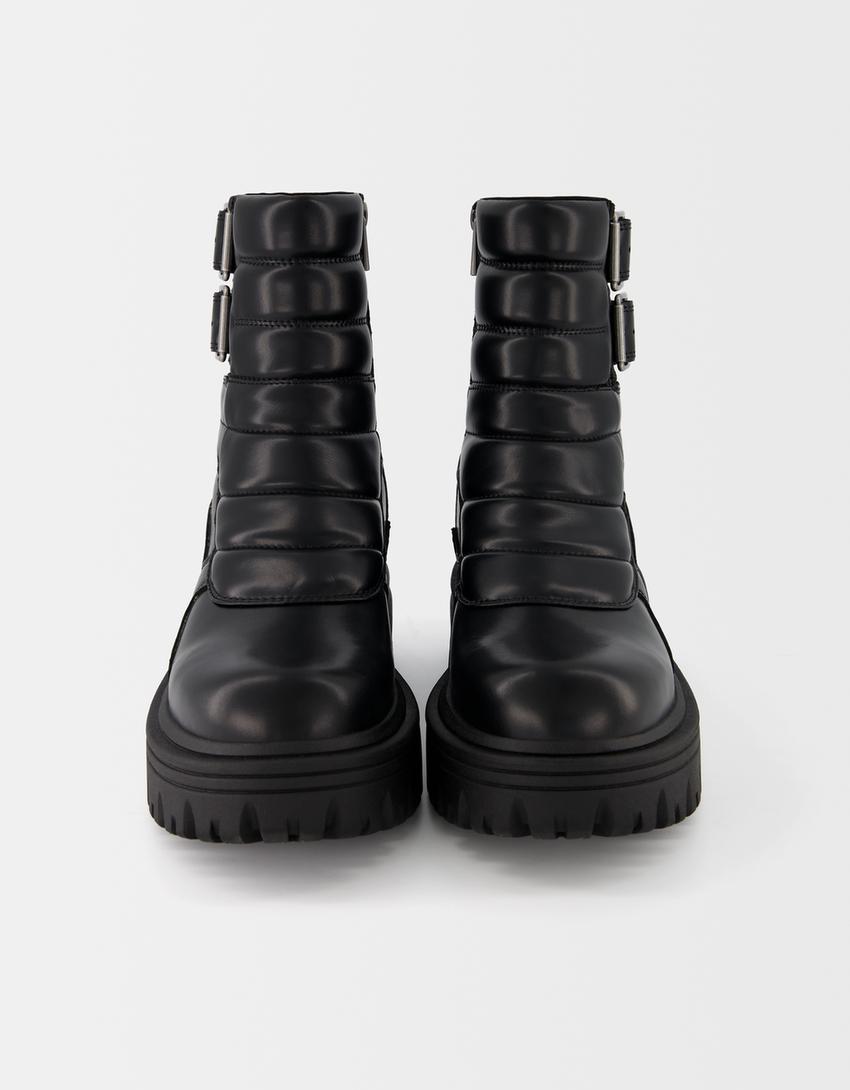 Platform ankle boots with buckles - Men | Bershka