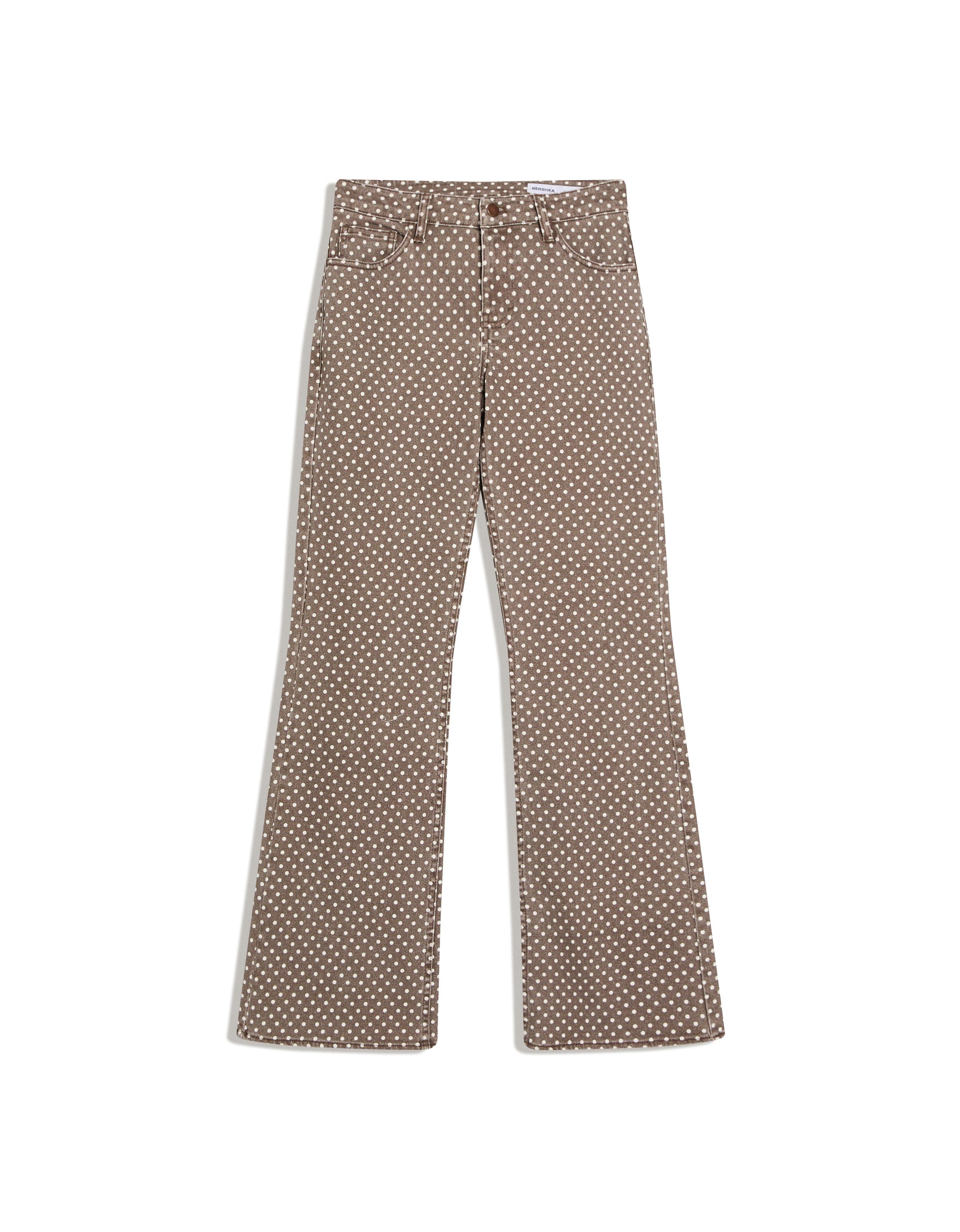 Puantiye bootcut fit denim - Görsel 7