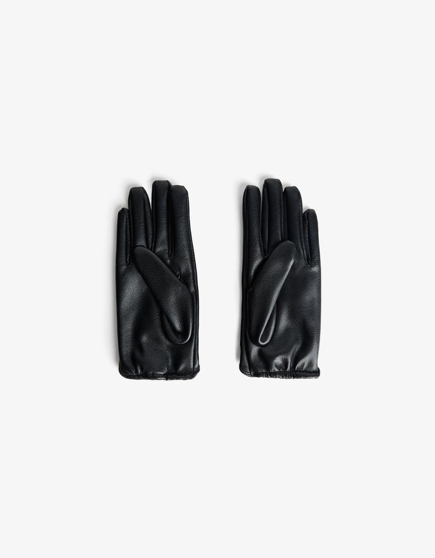 Luvas polipele tachas-Preto