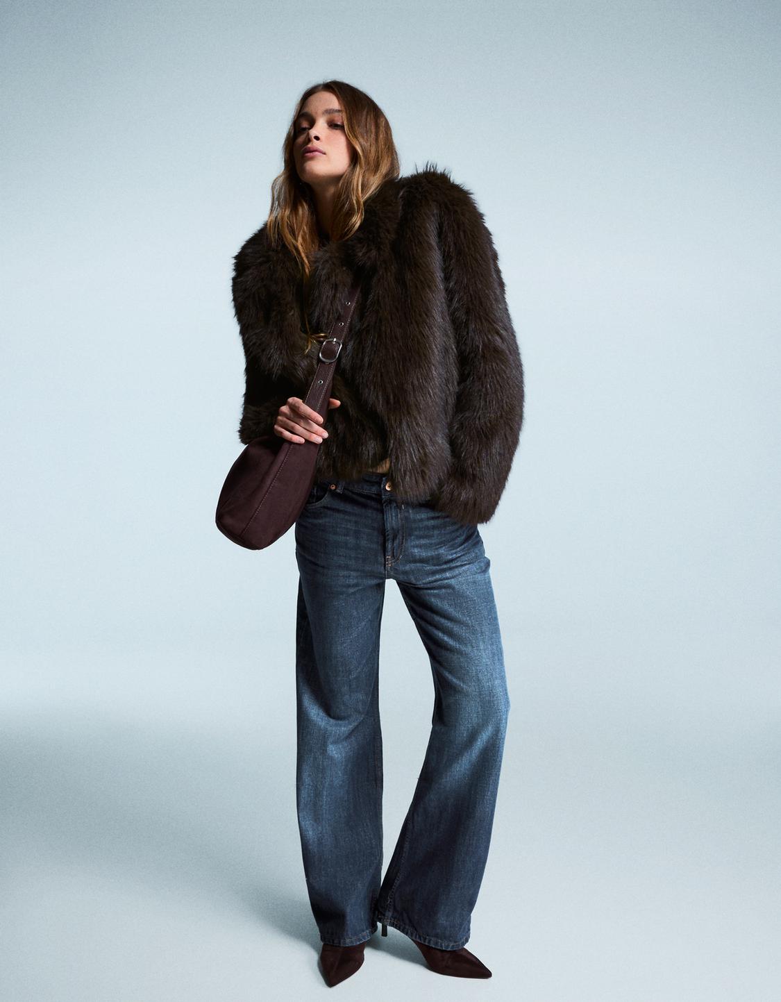 Faux fur jacket