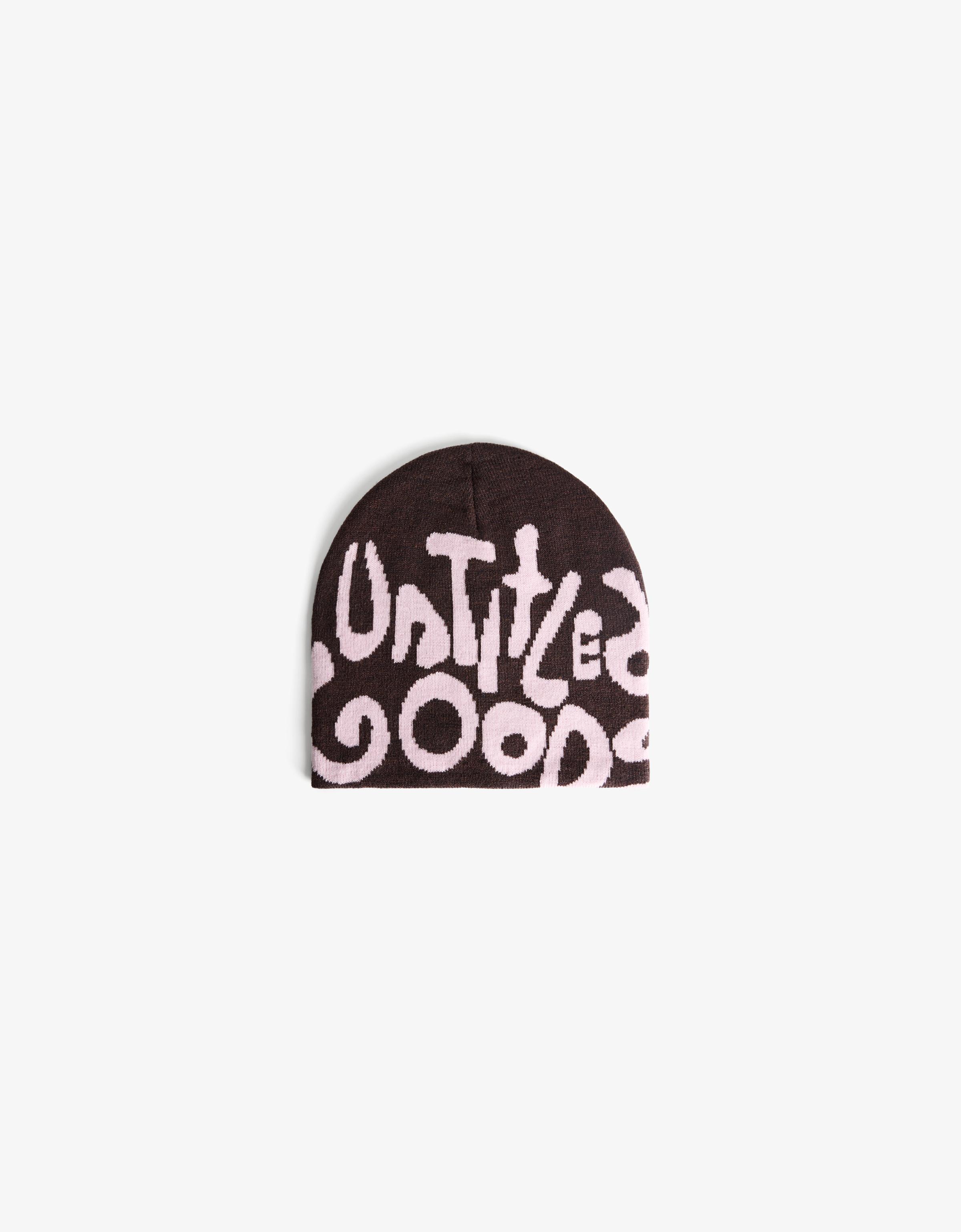 Print beanie — Brown