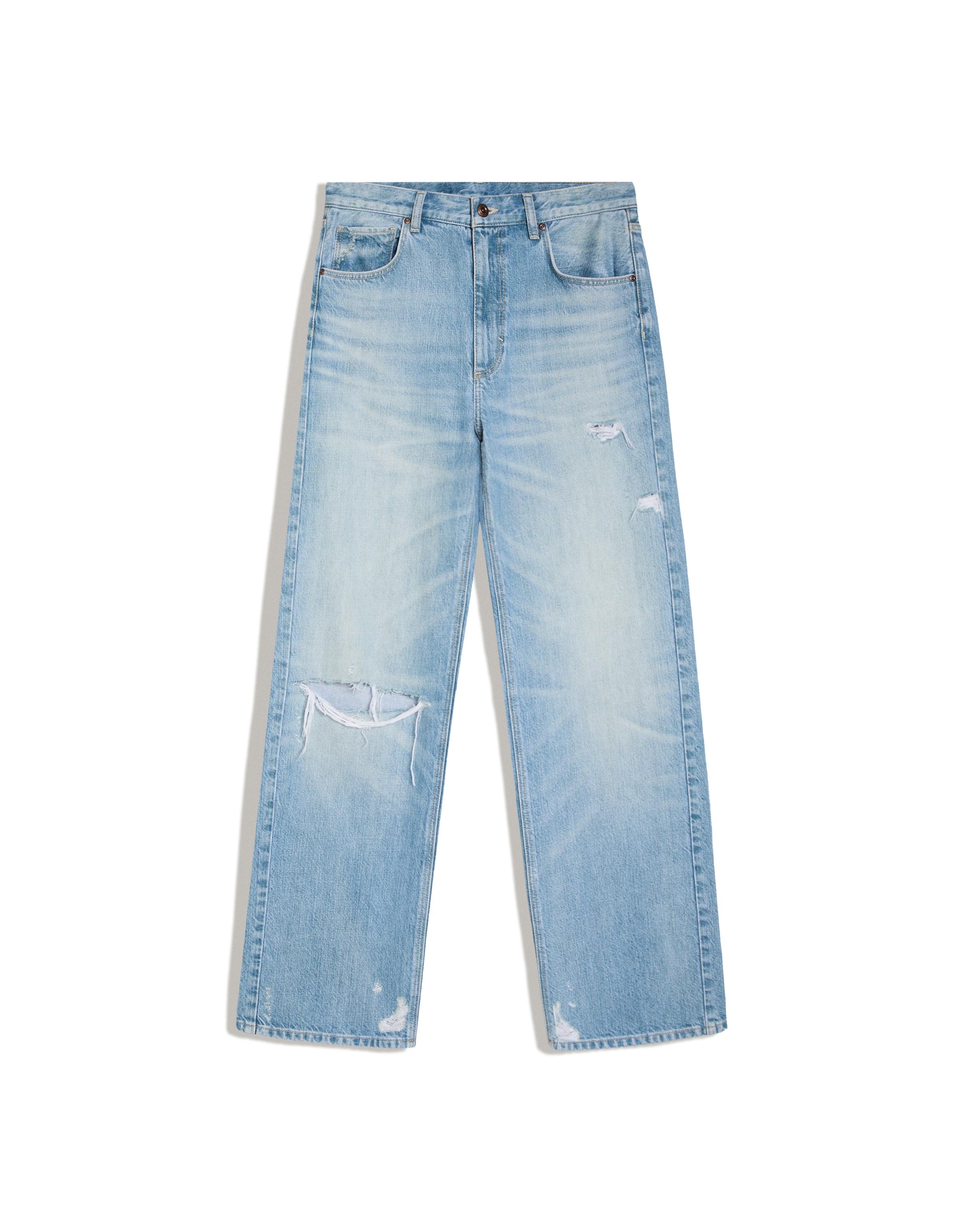 Straight baggy jeans — Light blue