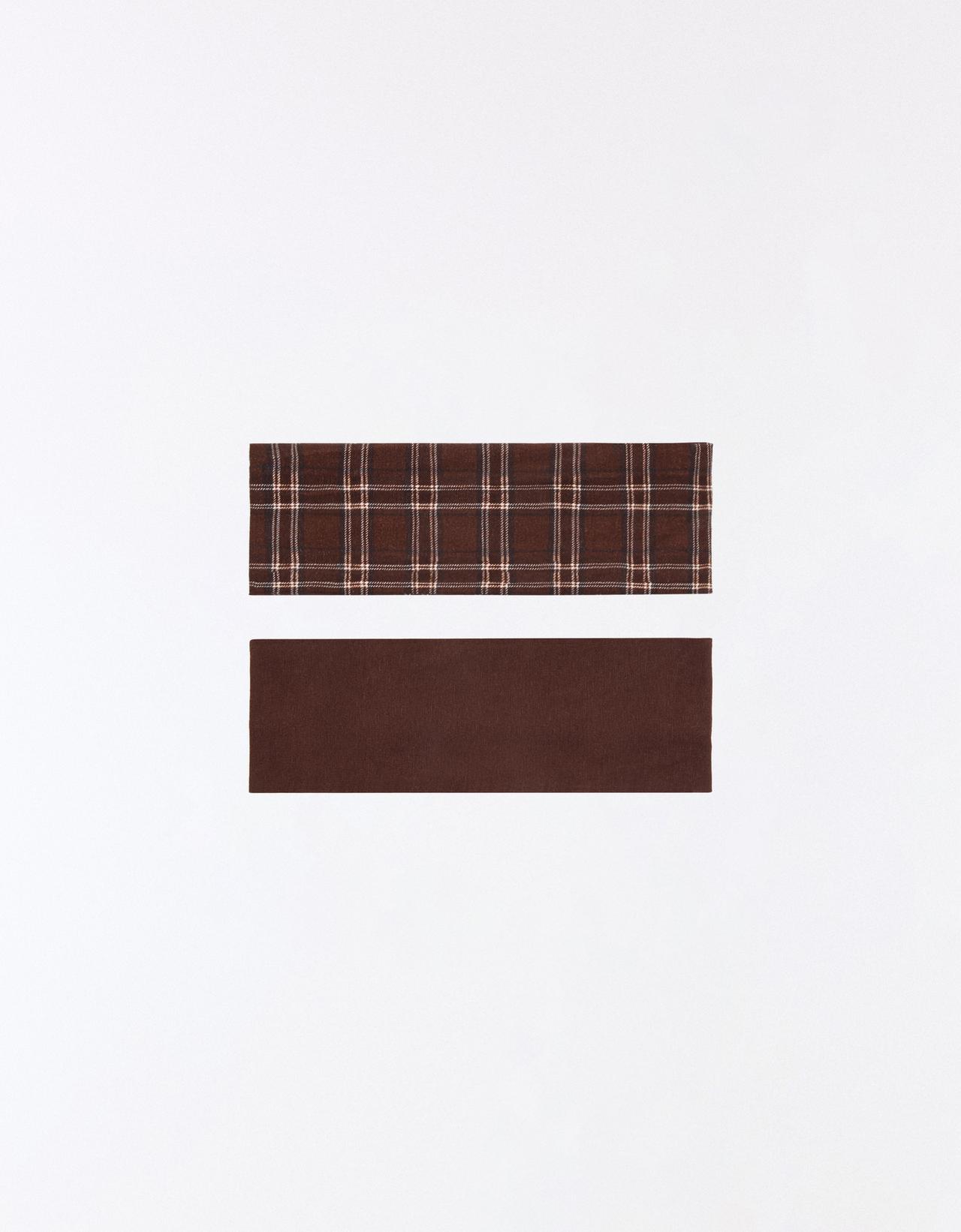 Pack of 2 hairbands — Brown