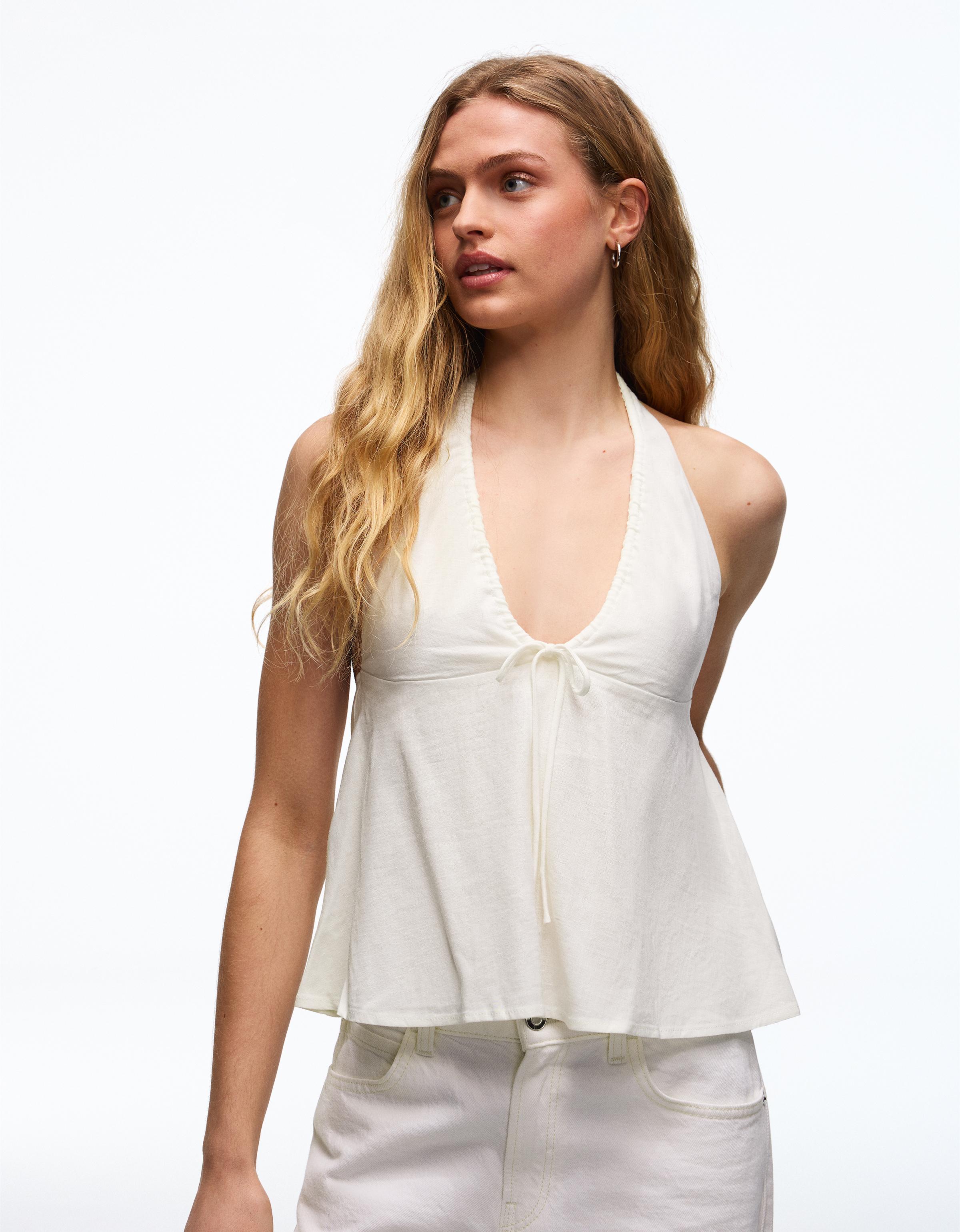 Keten fiyonklu halter top