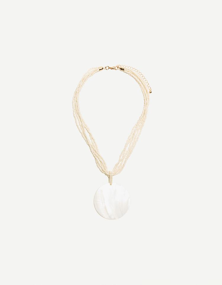 Collar colgante nacar