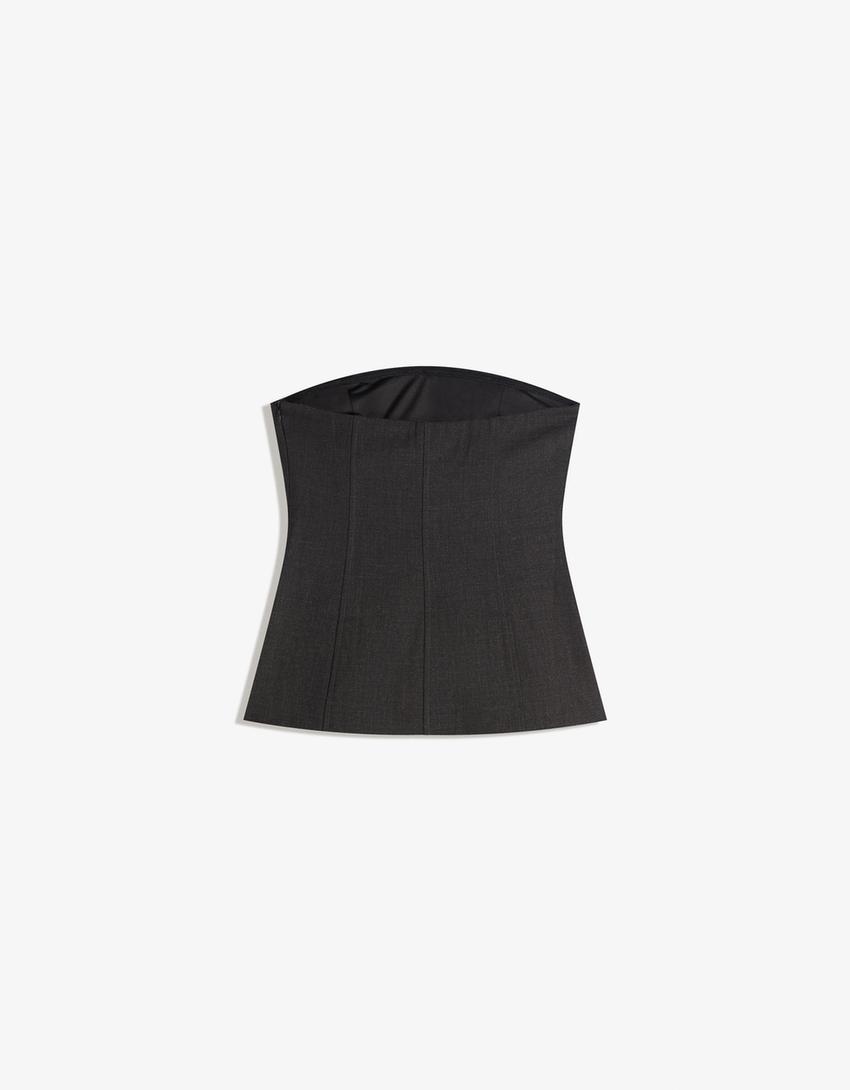 Top bandeau-Cinza