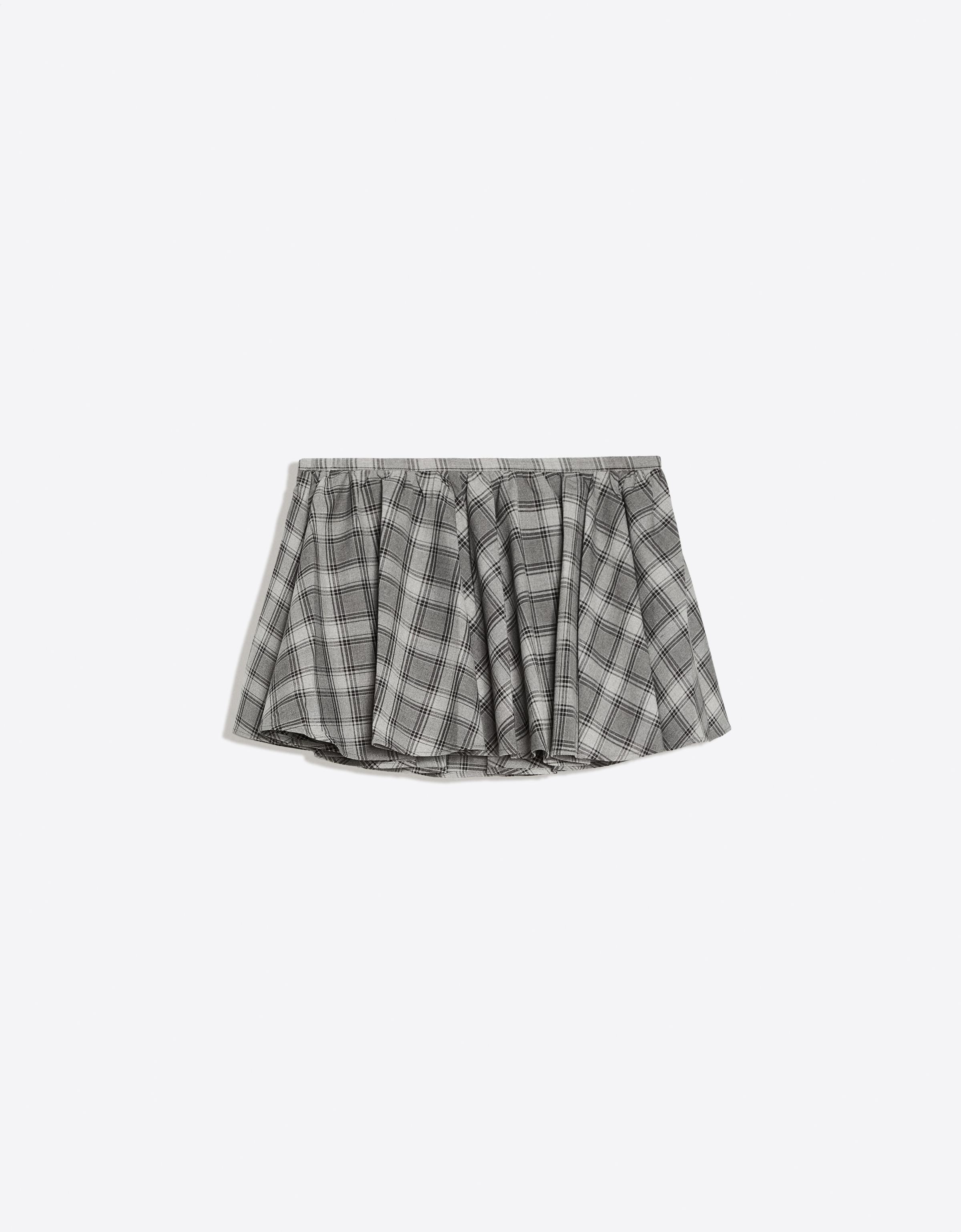 A-line mini skirt — Dark grey