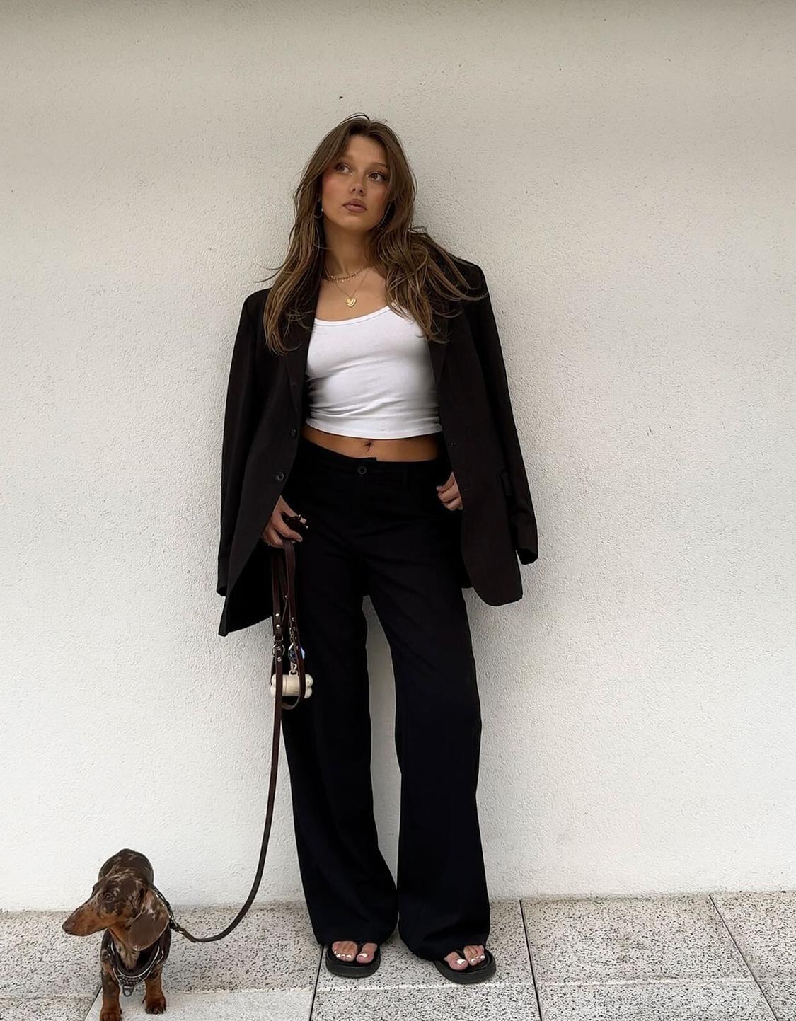 Wide-leg trousers