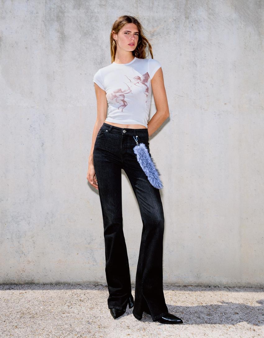 Short sleeve T-shirt with print-Off white
