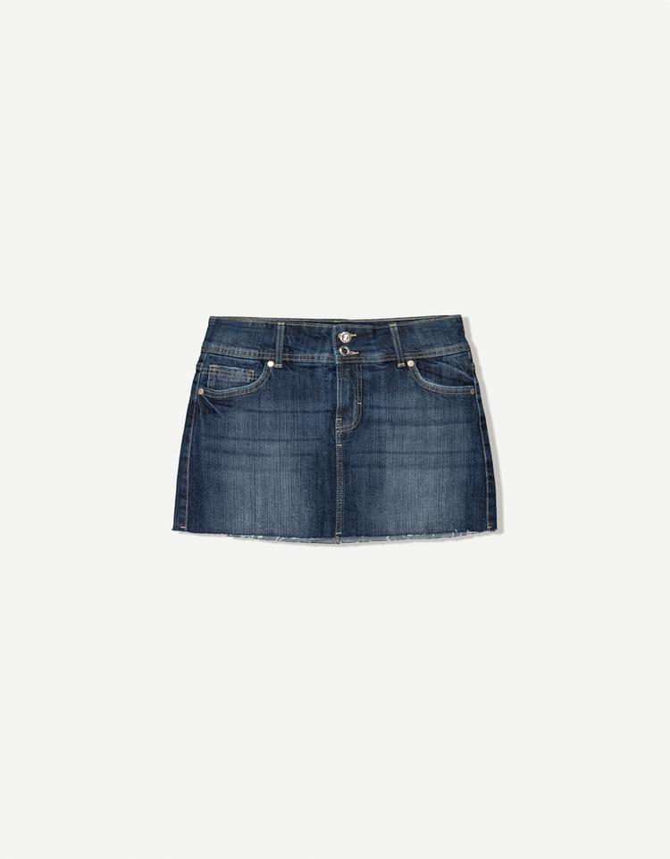 Denim skort