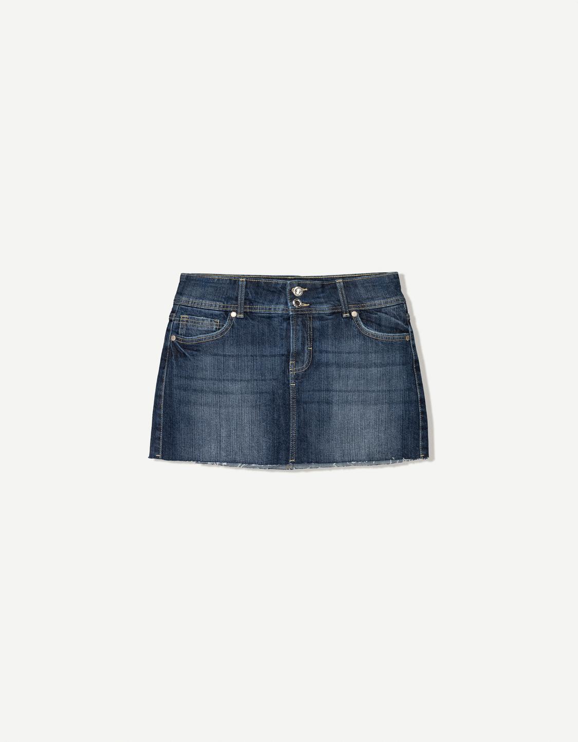 Denim skort