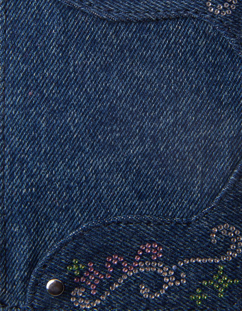 حافظة بطاقات دنيم بأحجار الراين-أزرق-3