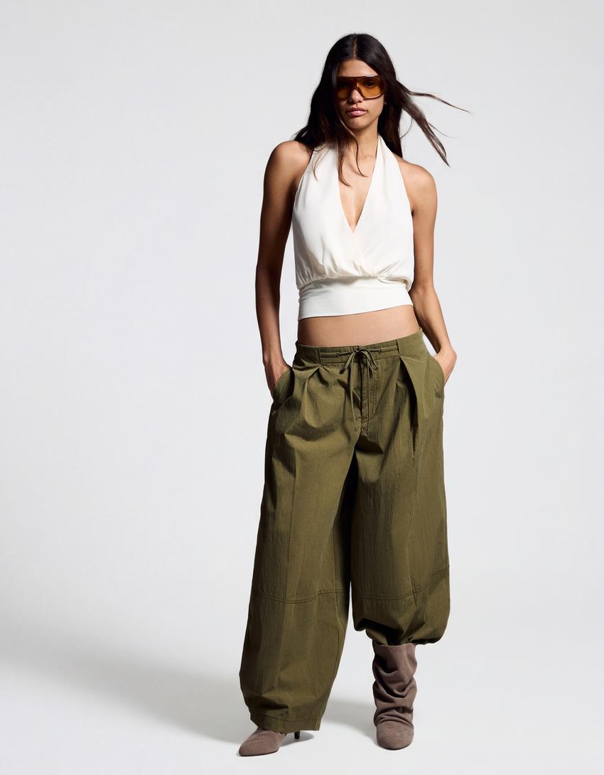 Top halter cruzado-Cru