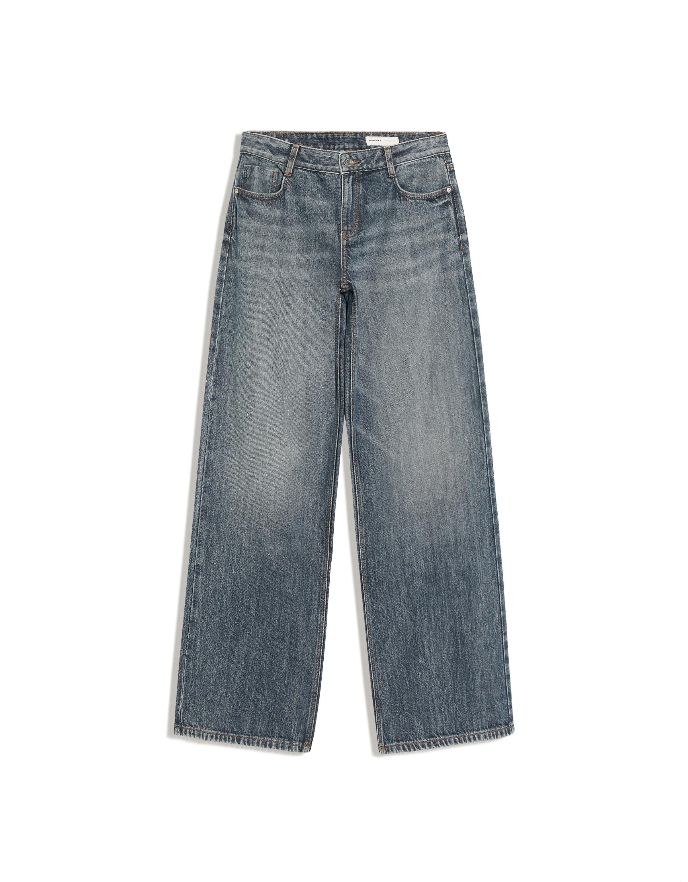 Low-rise wide-leg jeans — Blue