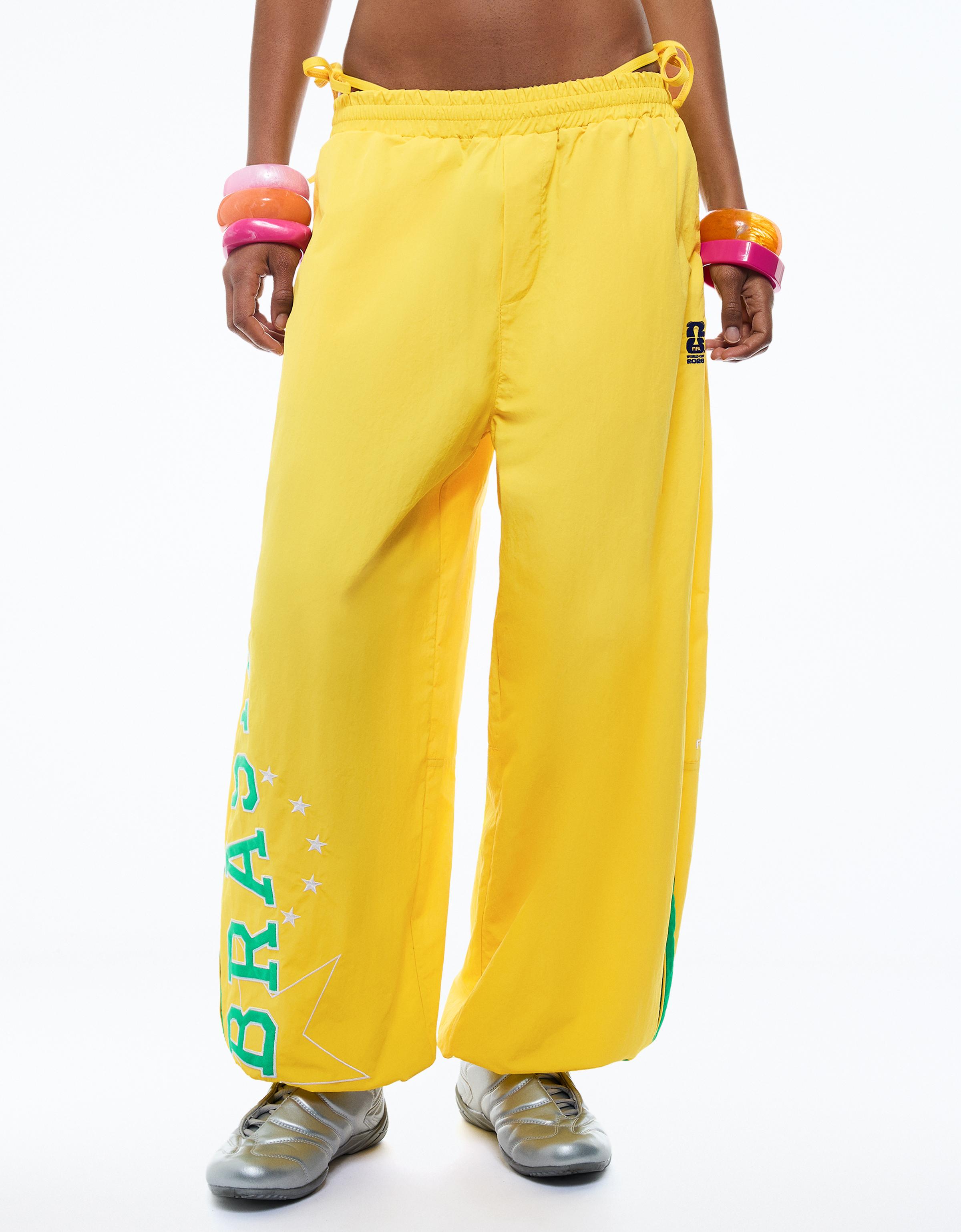 France FIFA WORLD CUP™ technical parachute trousers — Yellow