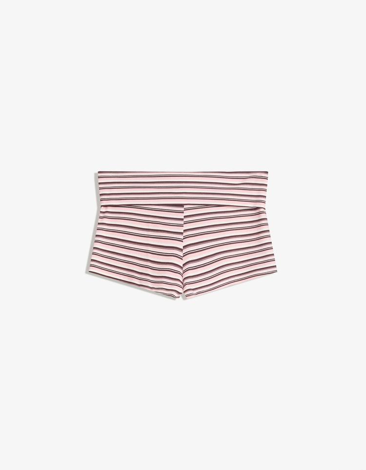 Shorts with turn-up waistband