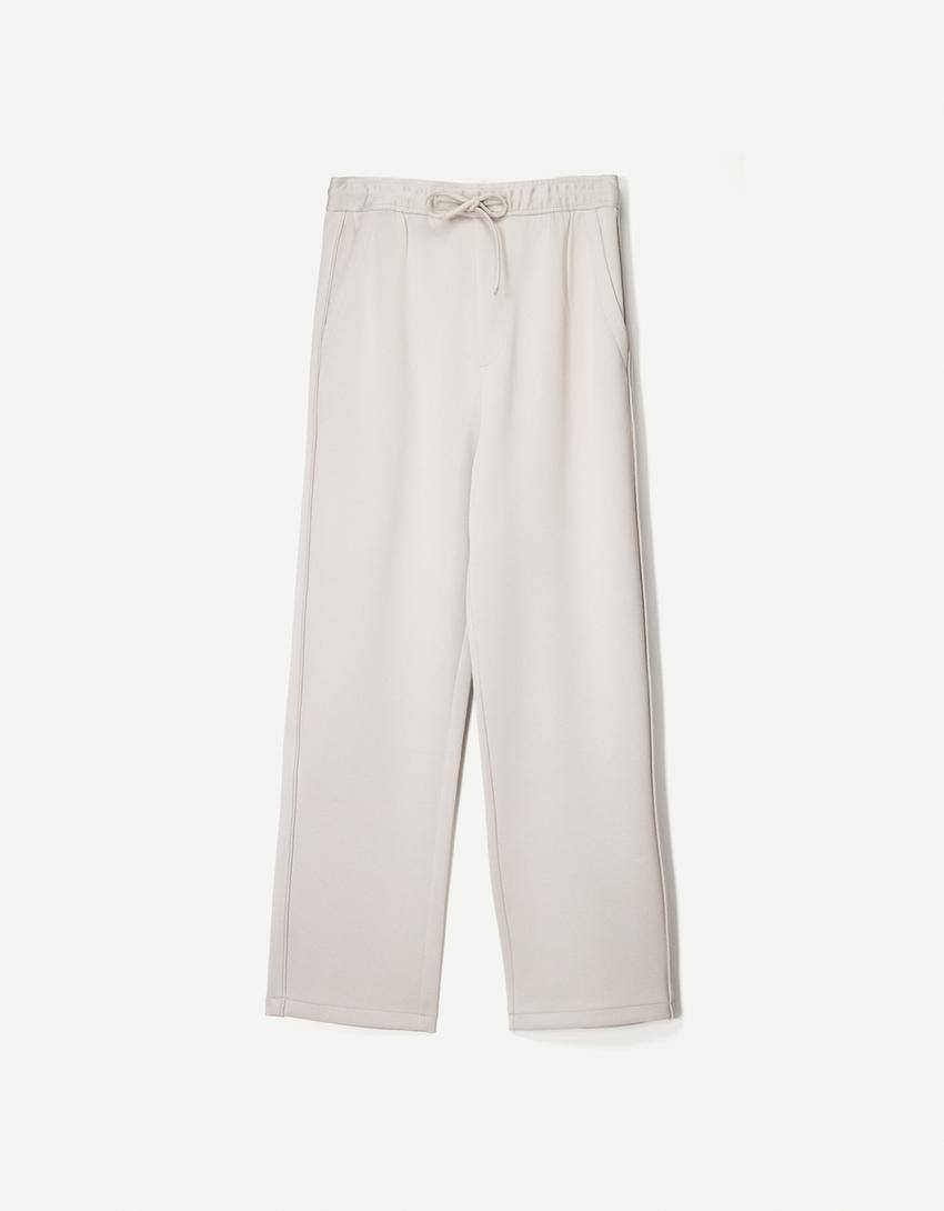 Pantalón baggy jogger-Gris-4