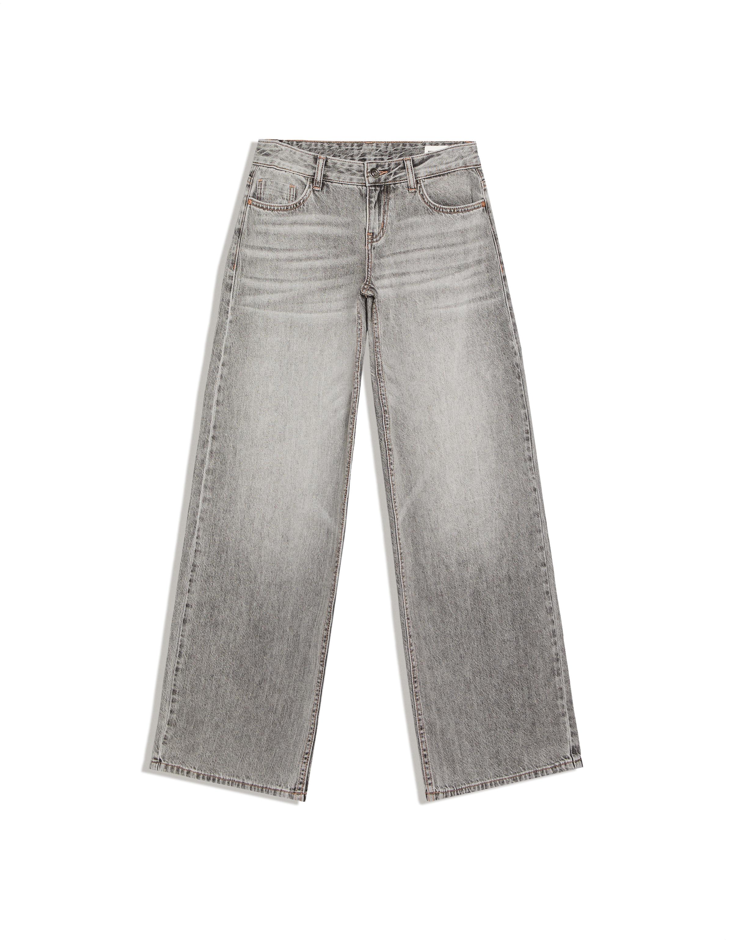Low-rise wide-leg jeans — Grey