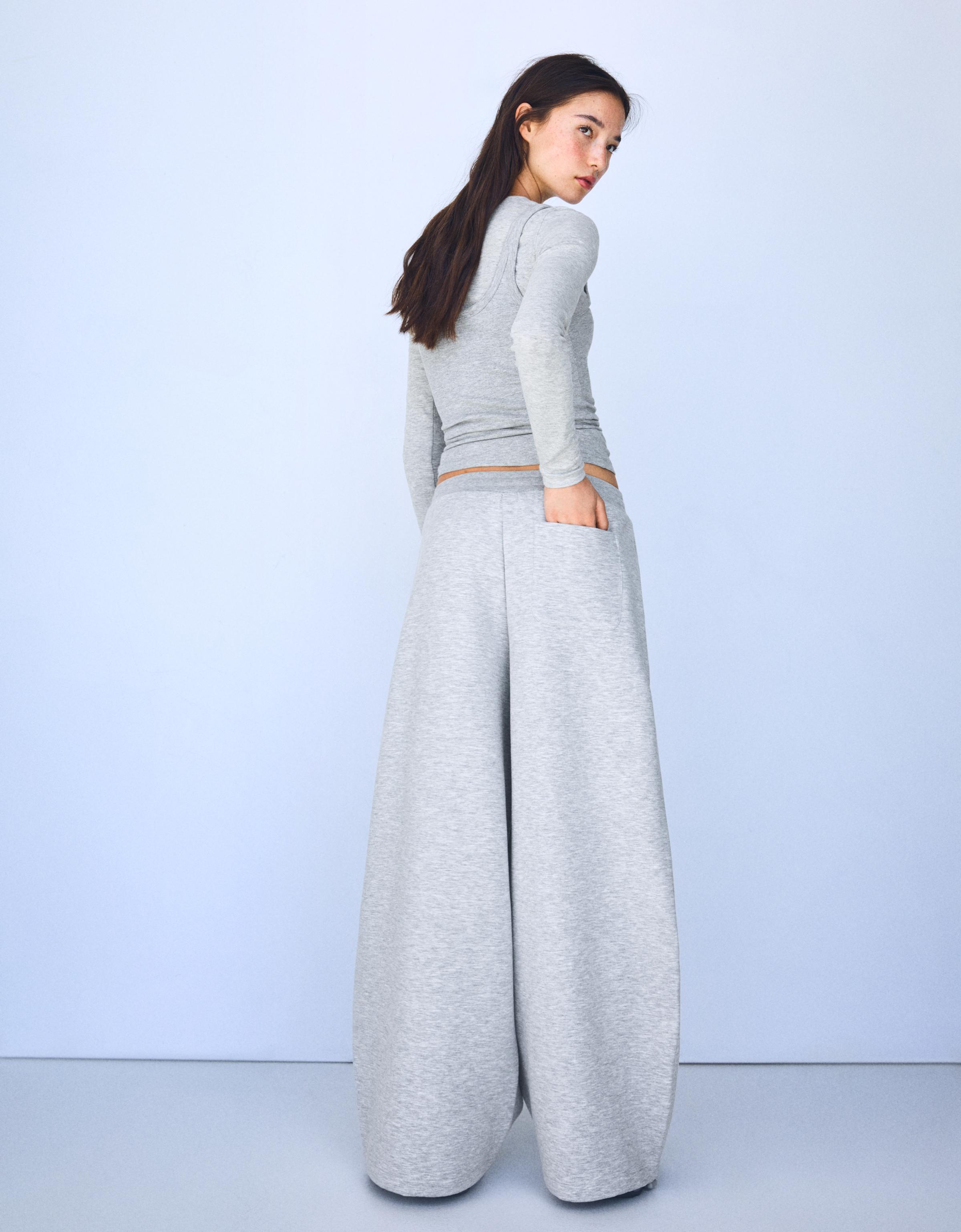 Barrel trousers — Grey